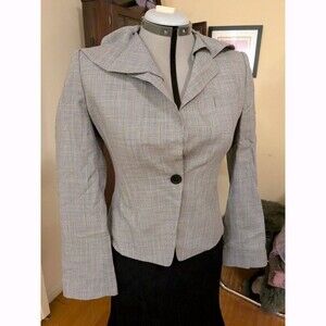 Elegant Trend by Les Copains Italy Double Lapel Summer Weight Wool Blazer S IT40
